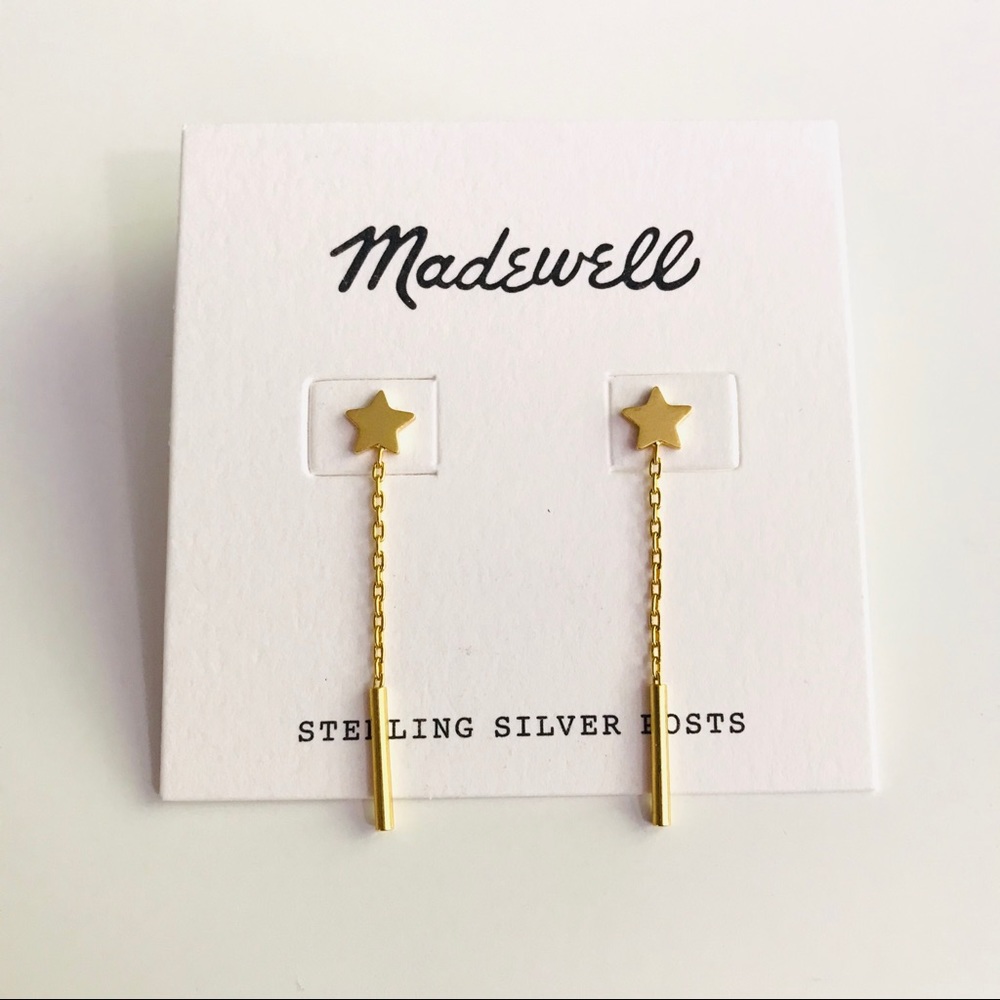 Madewell Star Chain Drop Earrings - LAST